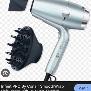 Conair InfinitiPRO SmoothWrap Hair Dryer - Silver